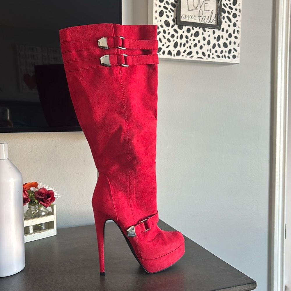 Red Dressy Boots